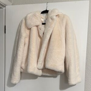 Altar'd State Cream Teddy Jacket